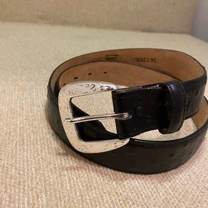 Ostrich Print Belt